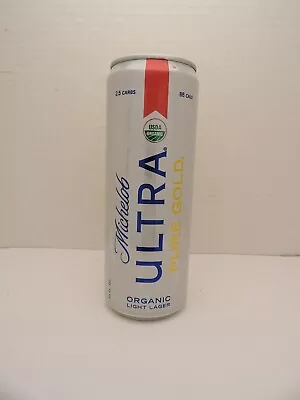 Michelob Ultra Pure Gold Organic Aluminum Stay Tab Beer Can Slim Line Tall Can • $3.25
