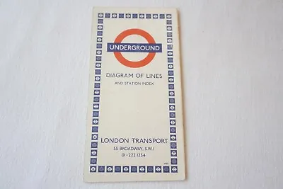 1969 London Transport Underground Tube Map Tube Ref 768 • £15.99
