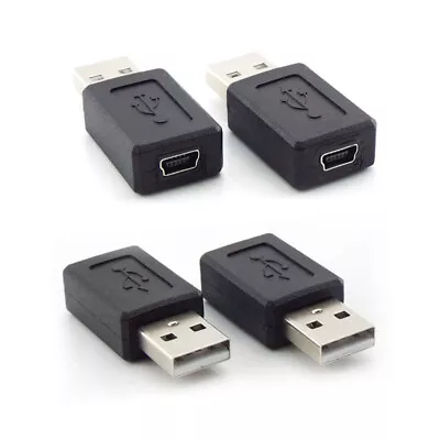 Mini USB B 5 Pins Female Jack To USB 2.0 A Male Connector Adapter For Transfer • $2.29