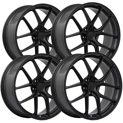 (Set Of 4) Rock Forged FF10 17x7.5 5x4.5  +38mm Gloss Black Wheels Rims 17  Inch • $571.96