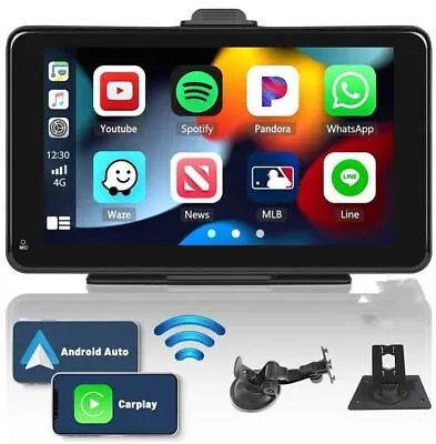 Portable Car MP5 Player Wireless Carplay Monitor Multimedia Stereo Touch Screen • £44.99