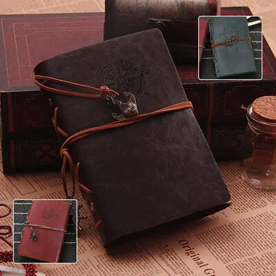 £6.69 • Buy Pirate Style Vintage Classic Retro Journal Travel Leather Notepad Notebook Diary