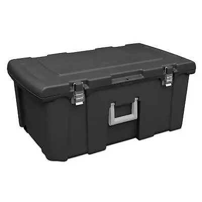 Sterilite Footlocker Stackable Storage Bin With Latching Lid Wheels And Handle • $41.99