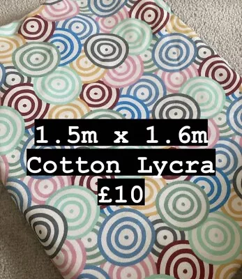 Swirl Cotton Lycra Jersey Fabric • £10