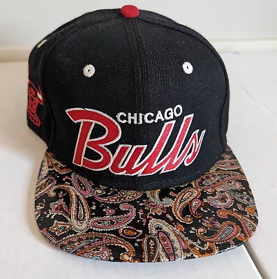 Mitchell And Ness Strapback Chicago Bulls Paisley Bill Hat/Cap • $14.95