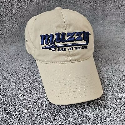 Muzzy Bowfishing Hat Dad Cap OSFM Adjustable Strapback Beige Outdoors Hiking • $13.99