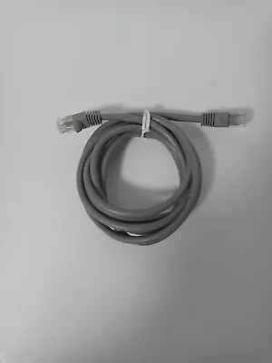 7FT Cat5E RJ45 Ethernet LAN Network UTP Crossover Cable 24AWG Gray USED TESTED • $5