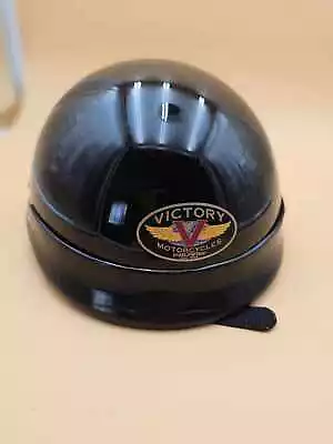 Glossy Black Victory Polaris DOT Half Helmet Size M • $18.71