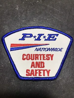 P*I*E Nationwide Trucking Courtesy Safety Employee Patch New • $12.95