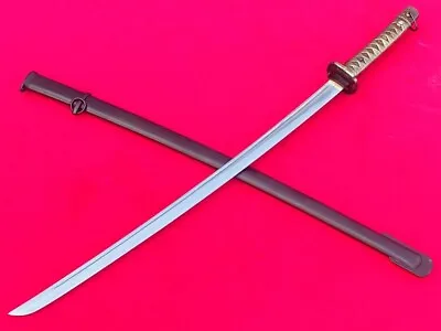 Vintage Military Japanese Sword Samurai Katana Army Officer Number Brass Handle • $157
