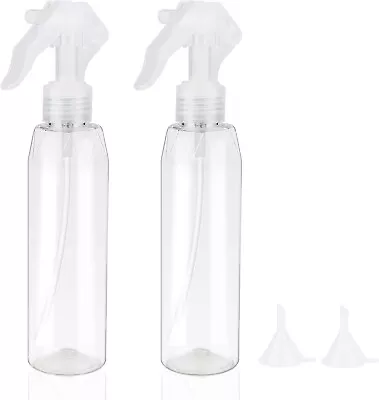 £6.99 • Buy 2pcs Spray Bottles 200ml Plastic Trigger Sprayer Fine Empty Mist Spray Bottle