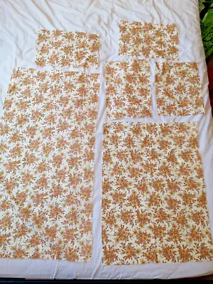 CATH KIDSTON DAFFODIL Bunch YELLOW 6 Remnants Early Years Craft COTTON FABRIC • £5.99