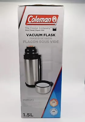 $23 • Buy Coleman Vacuum Flask 1.5L Stainless Steel Hot Cold Camping Outdoor Thermos 
