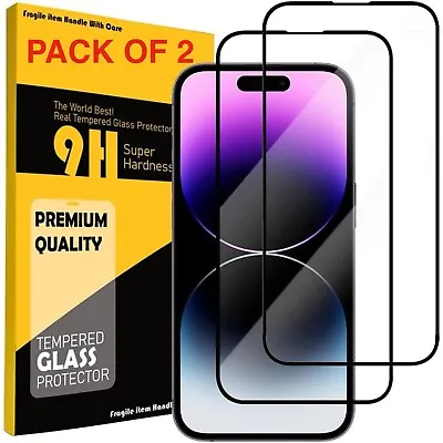 Tempered Glass Screen Protector For IPhone 11 12 13 14 Pro Max Plus Mini X XS XR • £0.99