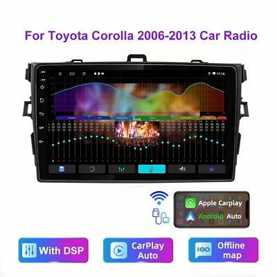 For Toyota Corolla 2006-2012 9'' Car Radio Apple/android Carplay BT Mp5 Player   • $79