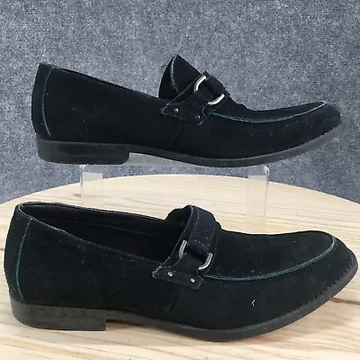 Marc Anthony Shoes Mens 10.5 M Antonio Loafers Slip On Flats Black Suede Low Top • $13.79