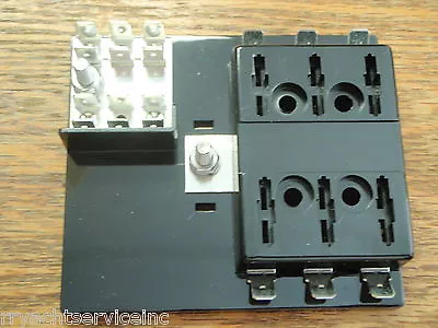 Fuse Terminal Block Panel 13301 30 Amp 6 Gang Atc 15600-06-21 Buss Marine Boat  • $27.95