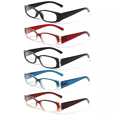 Kerecsen 5 Pack Blue Light Reading Glasses Fashion Readers Women Men • $15.99