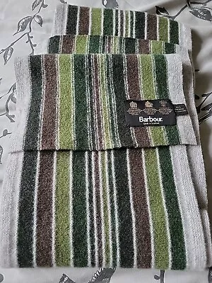 Barbour Lambswool Scarf. 64 Inch Long 9inch Wide..Good Condition • £8