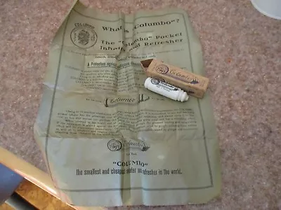 1920s QUACK MEDICAL COLUMBO INHALER & REFRESHER MADE IN GERMANY ORIGINAL BOX • $27