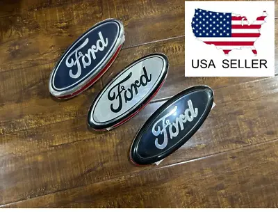 2004-2016 Ford 9  Silver Black OVAL LOGO Emblem Grille Tailgate F150 F250 F350US • $17.99