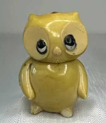 Vintage Anthropomorphic Owl Figurine Miniature HONG KONG Mid Century • $5