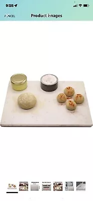Marble Cheese Pastry Board 16”x12” Marble Cutting Board Serving Trey For Pastrie • $33