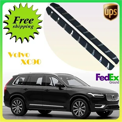 Fits Volvo XC90 2015-2024 2PCS Fixed Running Board Side Step Pedal Nerf Bar • $398.52