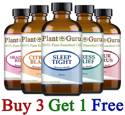 Essential Oil Blends 4 Oz. 100% Pure Natural Therapeutic Grade Aromatherapy Oils • $15.30