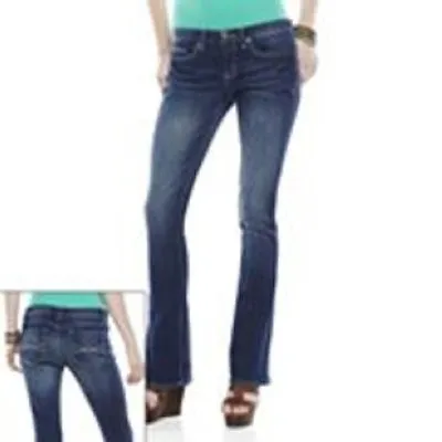 Mudd® CROCHET PANEL Skinny Jeans WOMEN DK TNT DNM  • $5.99