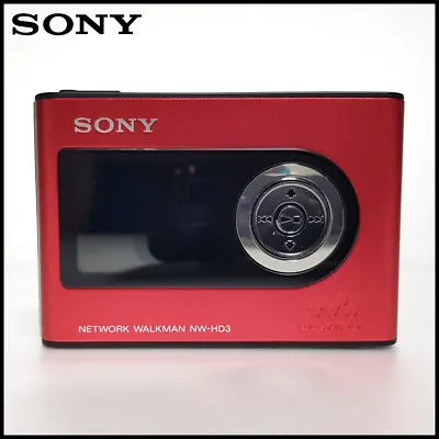 Very Rare Collection - SONY Network WALKMAN Digital MP3 Player RED NW-HD3 • $347.33