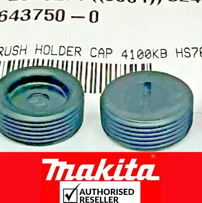 2 X Genuine Makita Brush Holder Caps Fits 5704r 5703r 9403 9015b 9016b 4131 • £4.86