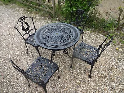 £275 • Buy Garden Furniture Set ~~ Table  And  4 Chairs ~~georgian Style~~cast Aluminium ~