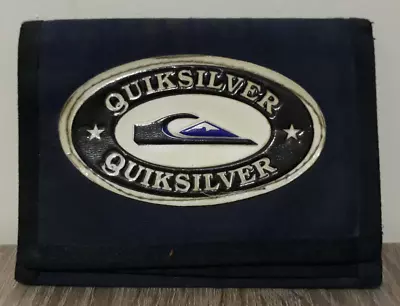 Vintage QUICKSILVER Dark Blue Trifold Wallet Austarlia 90s Surf / Skate • £35.84