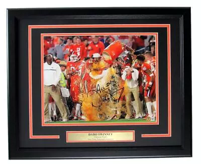 Dabo Swinney Autographed/Inscribed 11x14 Photo Clemson Tigers Framed Beckett • $249