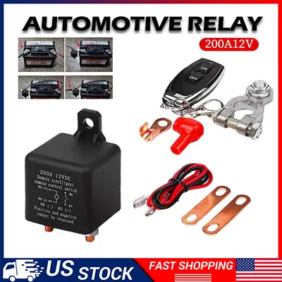 Car Battery Disconnect Cut Off Isolator Master Switch Control W/ Wireless Remote • $15.99