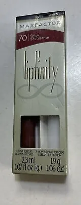 Max Factor Lipfinity Lipcolor Lipstick #70 Spicy Seduisante Original Formula • $18