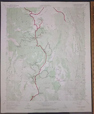 1960 Cuyamaca Peak California Dept. Army Corps Of Engineers USGS Survey Map Vtg • $44.99