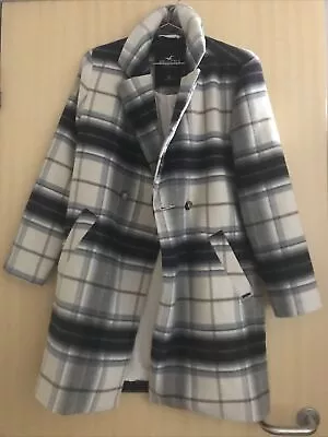 £11.20 • Buy Hollister Relaxed Plaid Korean Style Coat XS 
