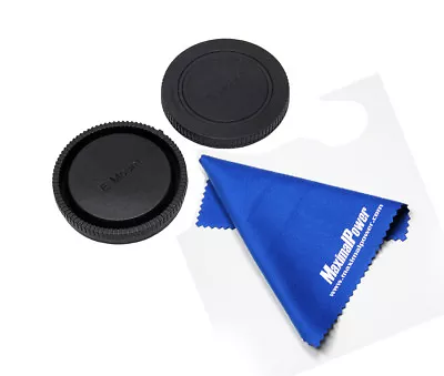 Refuelergy For SONY E-Mount Rear & Body Lens Caps+FREE Cleaning Cloth • $7.39