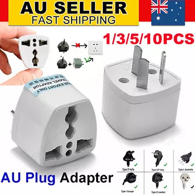 1-10x US UK EU Universal To AU Australia AC Power Adapter Plug Travel Converter  • $9.99