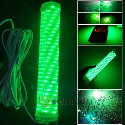 9000000LM 12V Green LED Underwater Submersible Fishing Light Night Crappie Lamp • $22.69