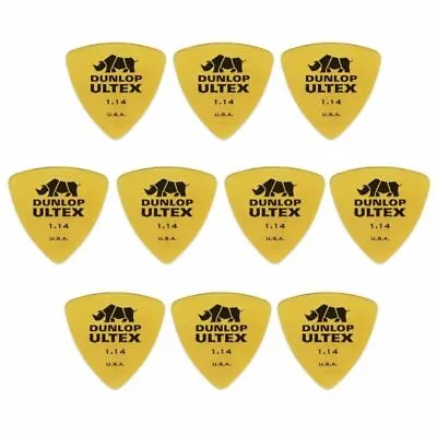 10 X Jim Dunlop Ultex Triangle 1.14MM Gauge Guitar Picks Plectrums Bass • $9.94