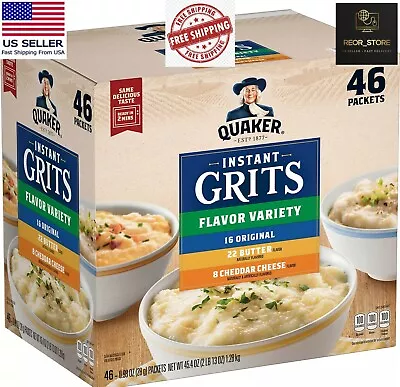 Quaker Instant Grits Variety Pack (46 Pk.) FREE SHIPPING • £14.45