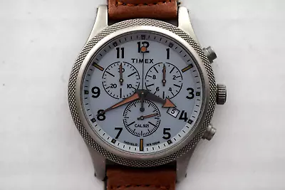 Timex TW2T75700VQ Men's Allied Silver Dial Chronograph Watch • $125