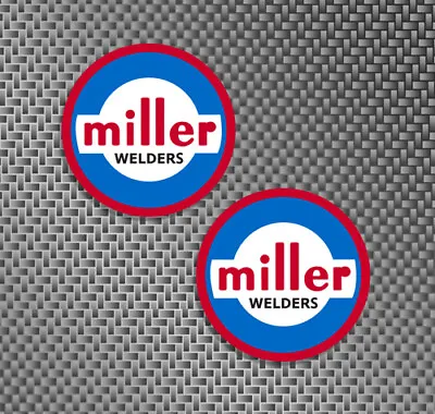 2x MILLER WELDER Large 8.5  Logo 1960 Style Stickers Decal Graphic Pegatina  • $12.99