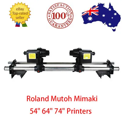 $379 • Buy 220V Automatic Media Paper Take Up Reel 2 Motors For Roland/Epson/Mimaki Printer