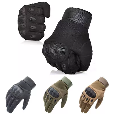 Tactical Hard Knuckles Gloves Army Military Combat Hunting Shooting Duty Guantes • $15.99