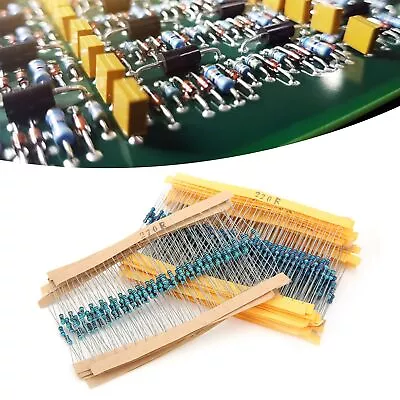 600x Metal Film Resistor Kit Protection Assorted Set Electronic Equipment 1/4w❀ • $7.67