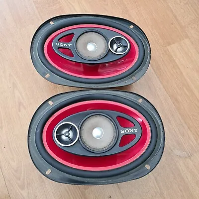 Boxed 2003? Sony Xplod 3 Way Speakers 6x9 - Car Shelf Speakers XS-F6932 • £40